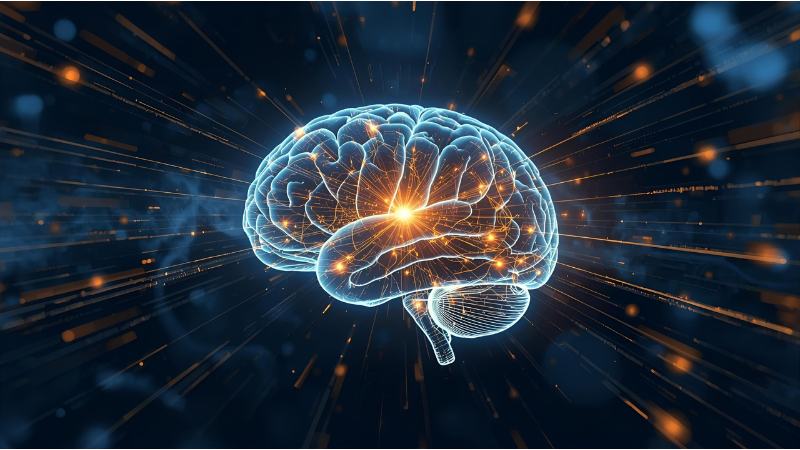 ๐ How Custom Affirmations Work Scientifically to Manifest Desires and Goals | Quantum Science Explained Human brain emitting light and energy signals representing subconscious mind activation, quantum vibration, and thought manifestation through custom affirmations.